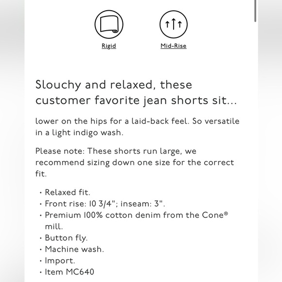 NWT Madewell relaxed denim mid rise shorts 29 - Picture 3 of 13